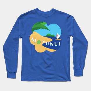 Motunui Travel Sticker Long Sleeve T-Shirt